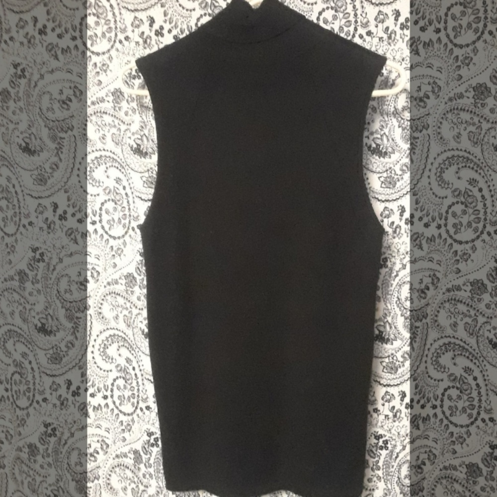 💖 Ribbed Sleeveless turtleneck